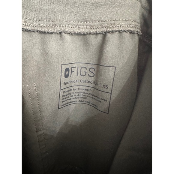 FIGS Women's Jogger Scrub Pants Cargo Pockets Olive Green Drawstring Size XS - Picture 6 of 6